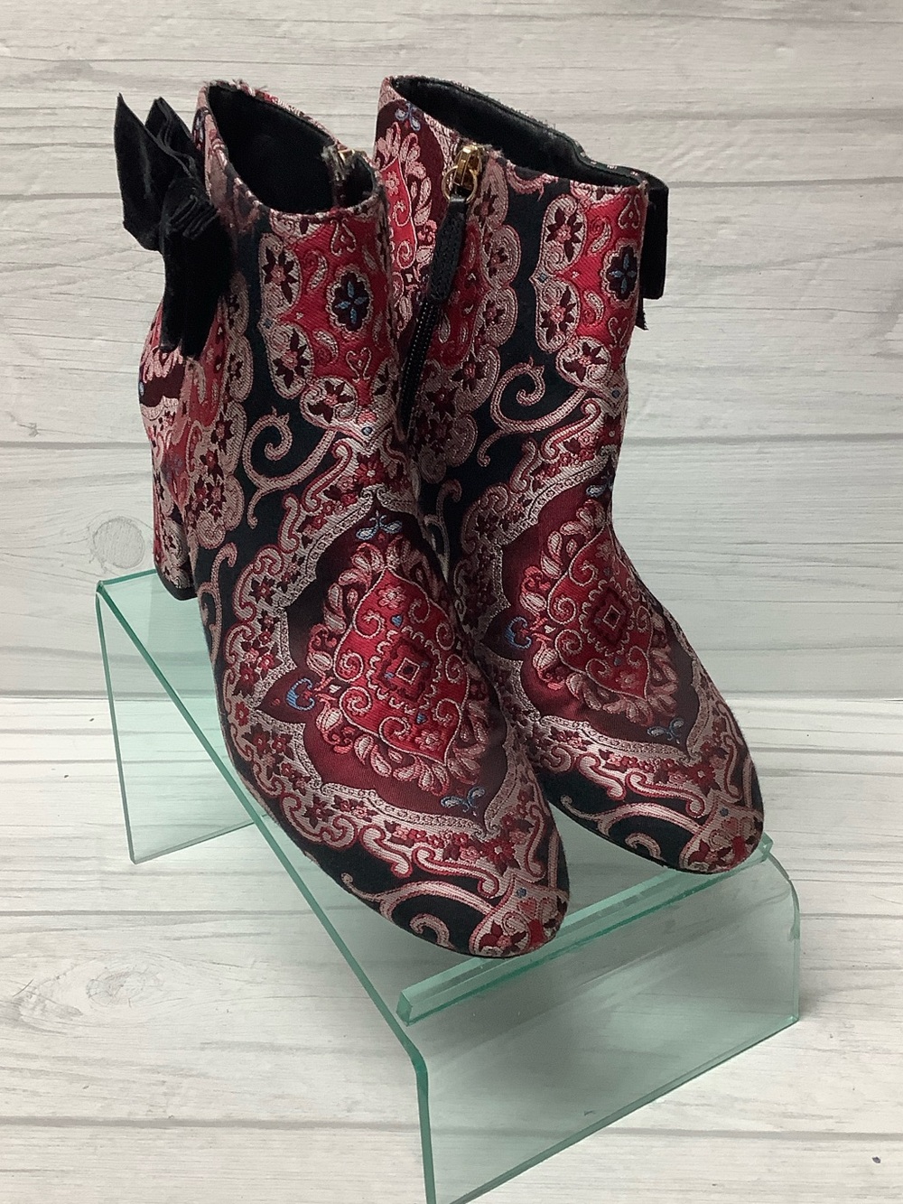 Kate Spade Brocade Holly booties